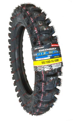 Dunlop 90/100-14 MX34 Rear Tire Dirt Bike MX 34 Geomax 90 100 14 45273508