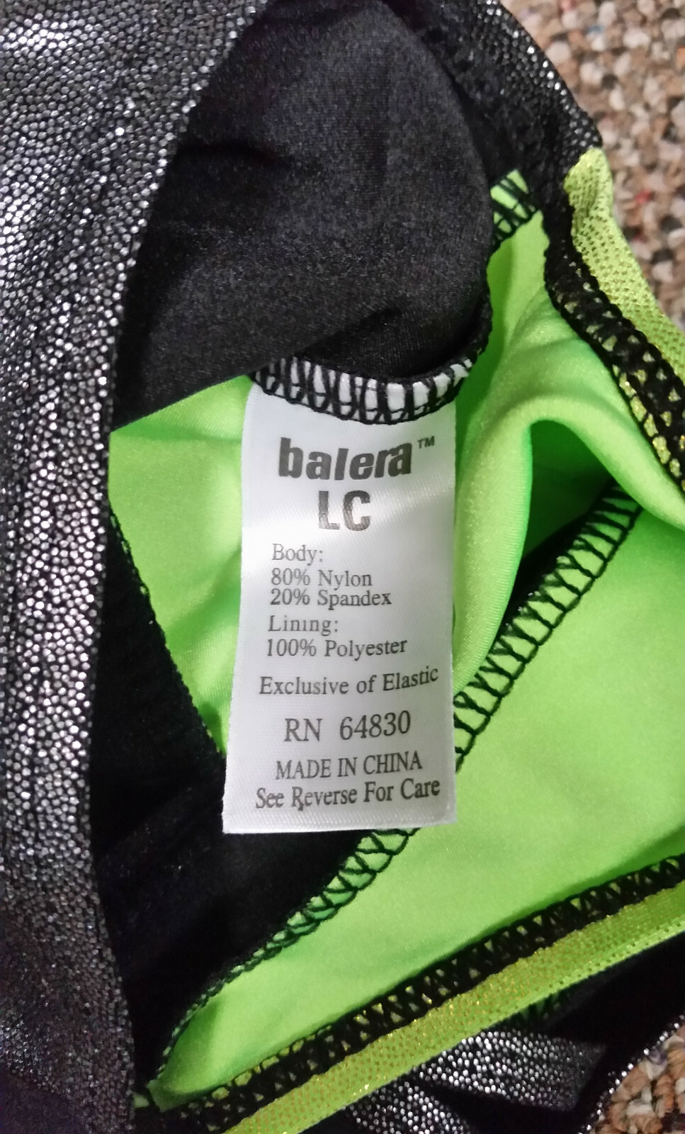 GIRLS CHILDS LARGE BALERA CL GYMNASTICS LEOTARD dancewear SHIMMER EUC