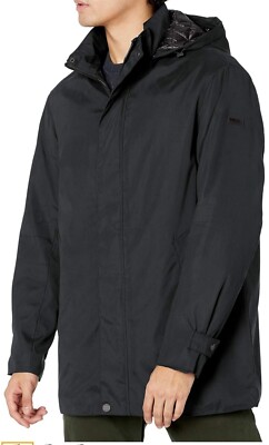 DKNY Men's 2XL All Man's Parka With Detachable Hood In Black NWOT  MSRP$295