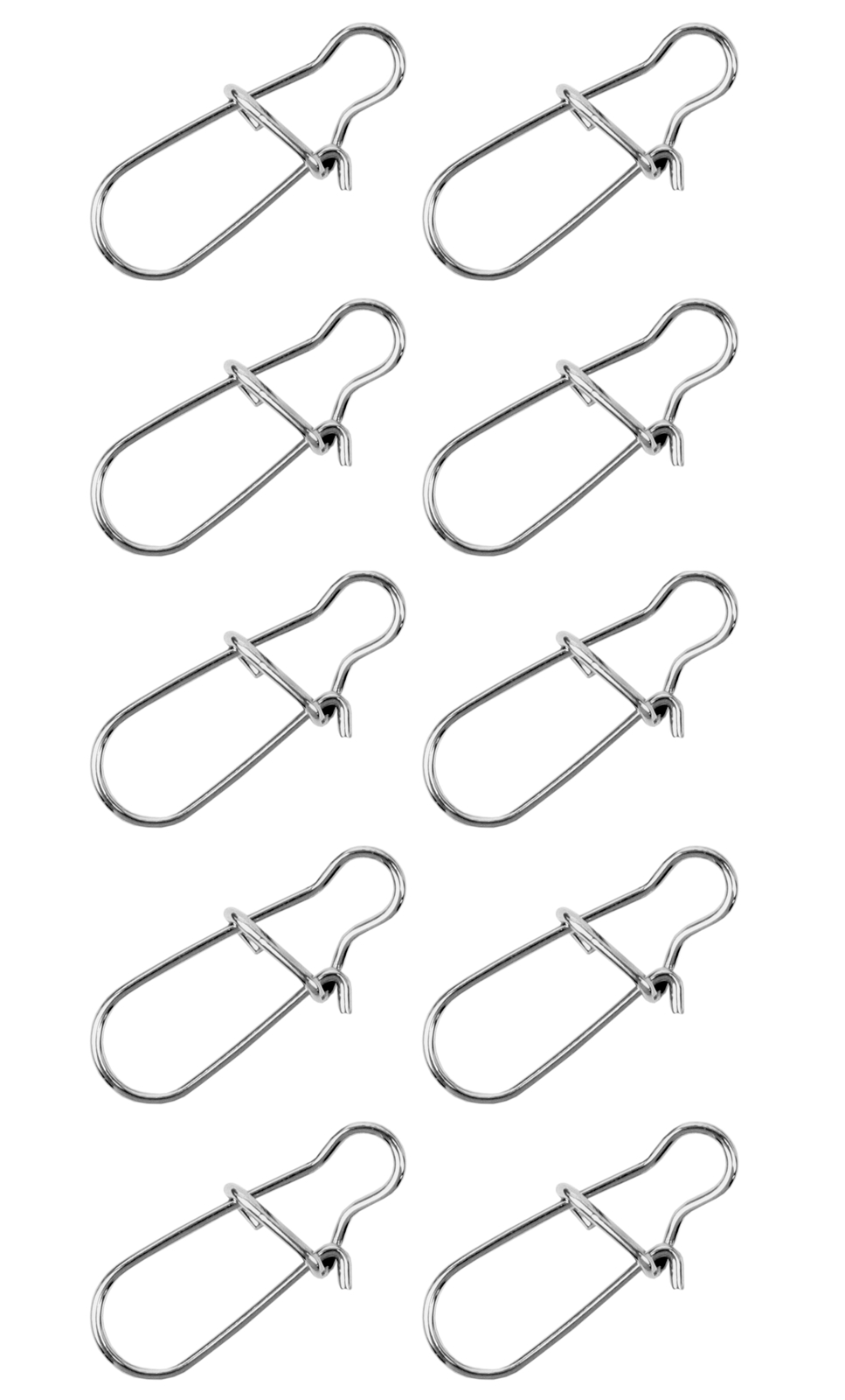 Major Fish Duo Lock Snaps Stainless Steel Einhänger Karabiner Vorfachwirbel