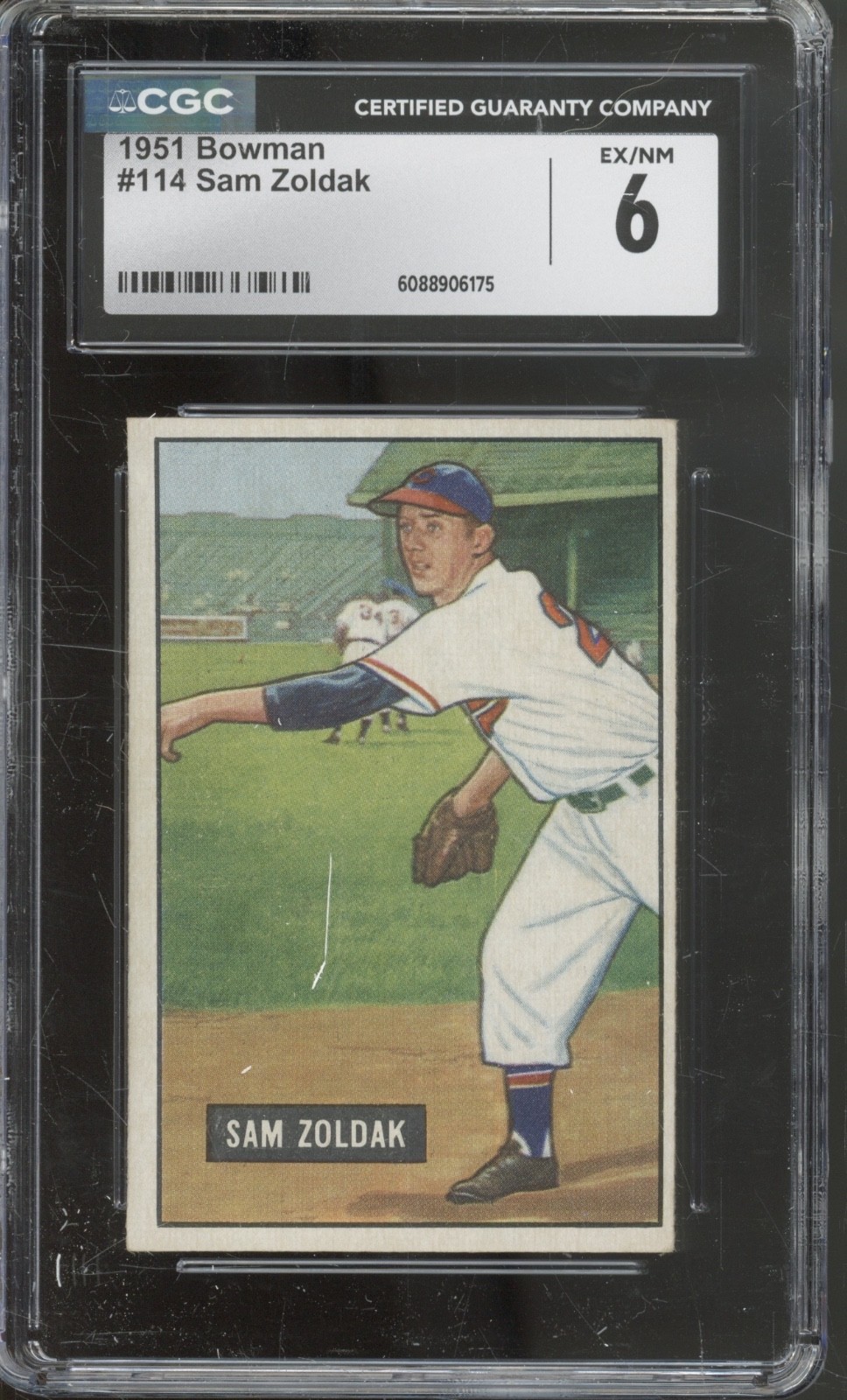 1951 Bowman Baseball Set-Break #114 Sam Zelda EX-NM CGC 6