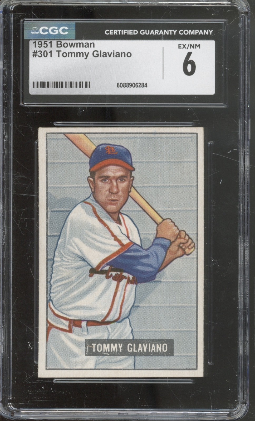 1951 Bowman Baseball Set-Break #301 Tommy Glaviano EX-NM CGC 6