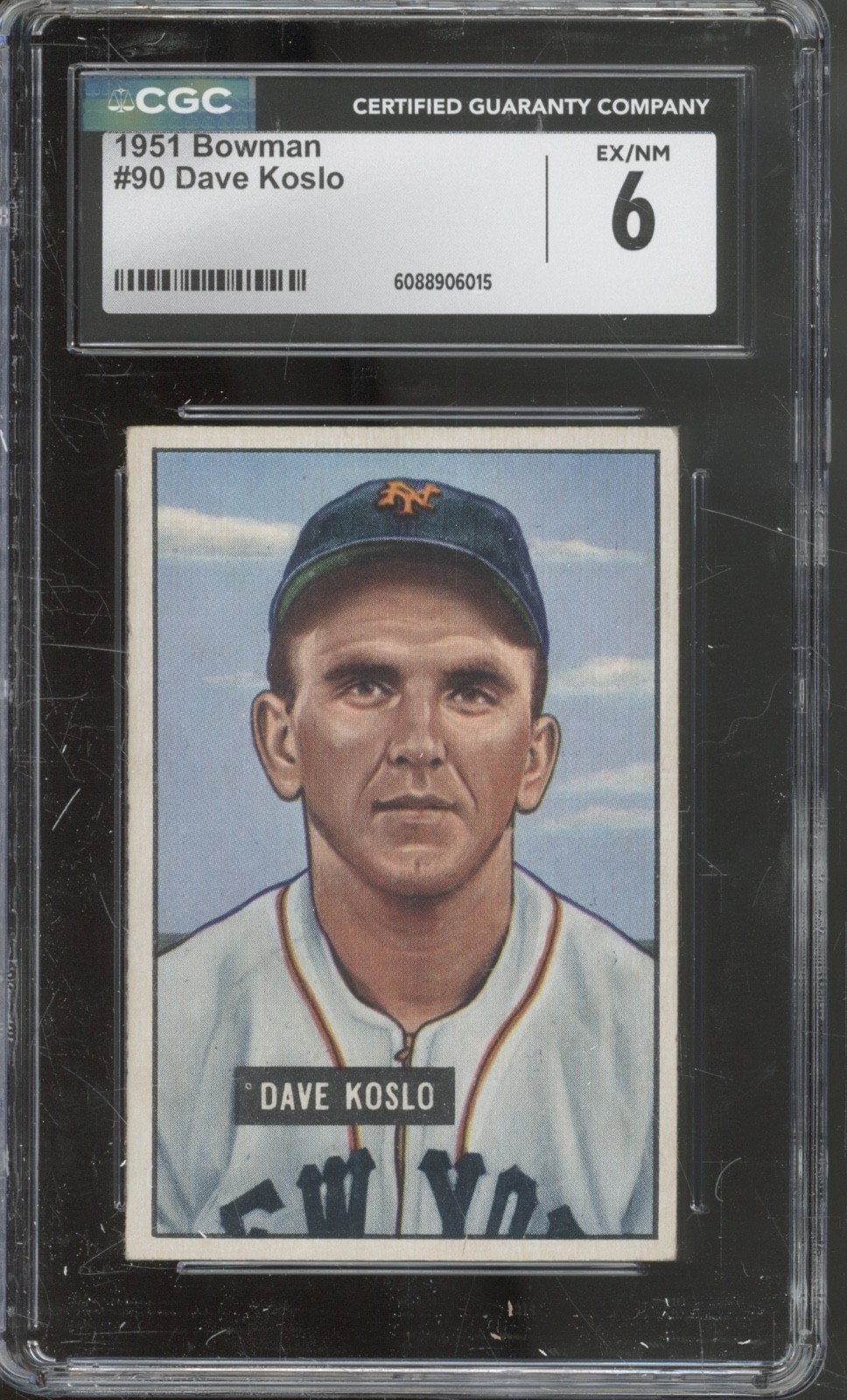 1951 Bowman Baseball Set-Break #90 Dave Koslo EX-NM CGC 6