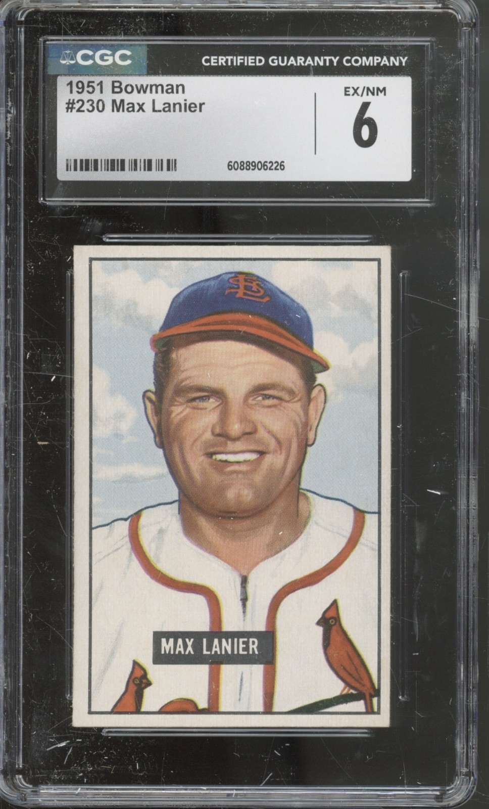 1951 Bowman Baseball Set-Break #230 Max Lanier EX-NM CGC 6