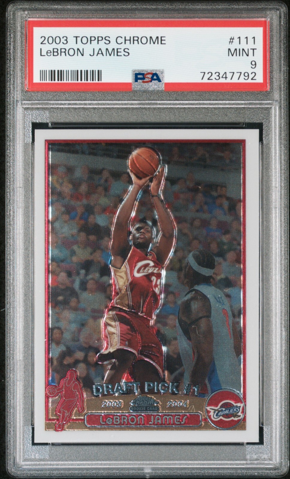 NBA カード Lebron James Topps Chrome PSA9 2024-25 Topps Chrome Lebron James #BOD-1 Pink Refractor