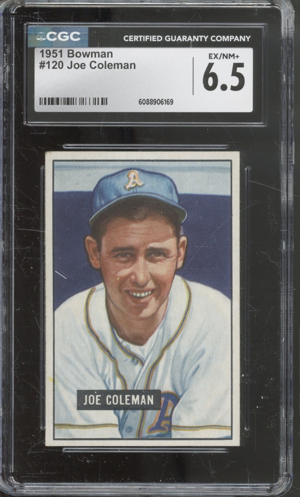 1951 Bowman Baseball Set-Break #120 Joe Coleman EX-NM+ CGC 6.5