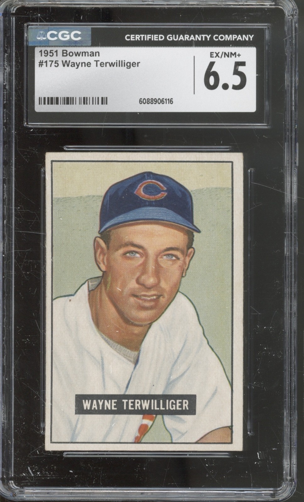 1951 Bowman Baseball Set-Break #175 Wayne Terwilliger EX-NM+ CGC 6.5