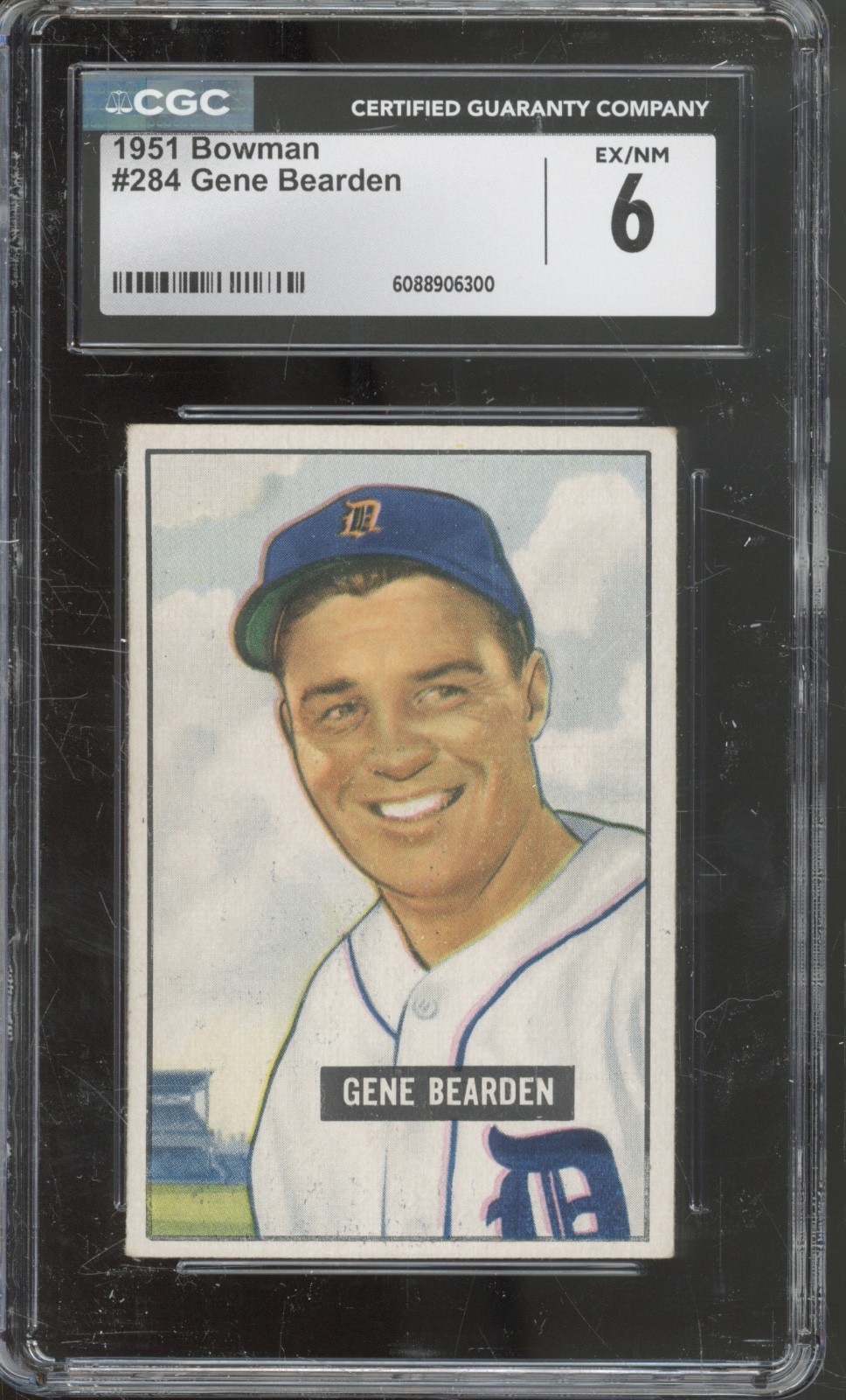 1951 Bowman Baseball Set-Break #284 Gene Beardman EX-NM CGC 6
