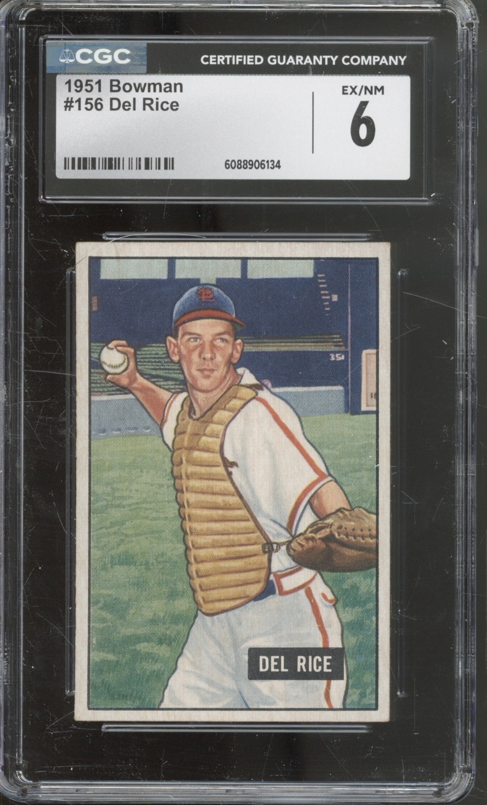 1951 Bowman Baseball Set-Break #1565 Del Rice EX-NM CGC 6
