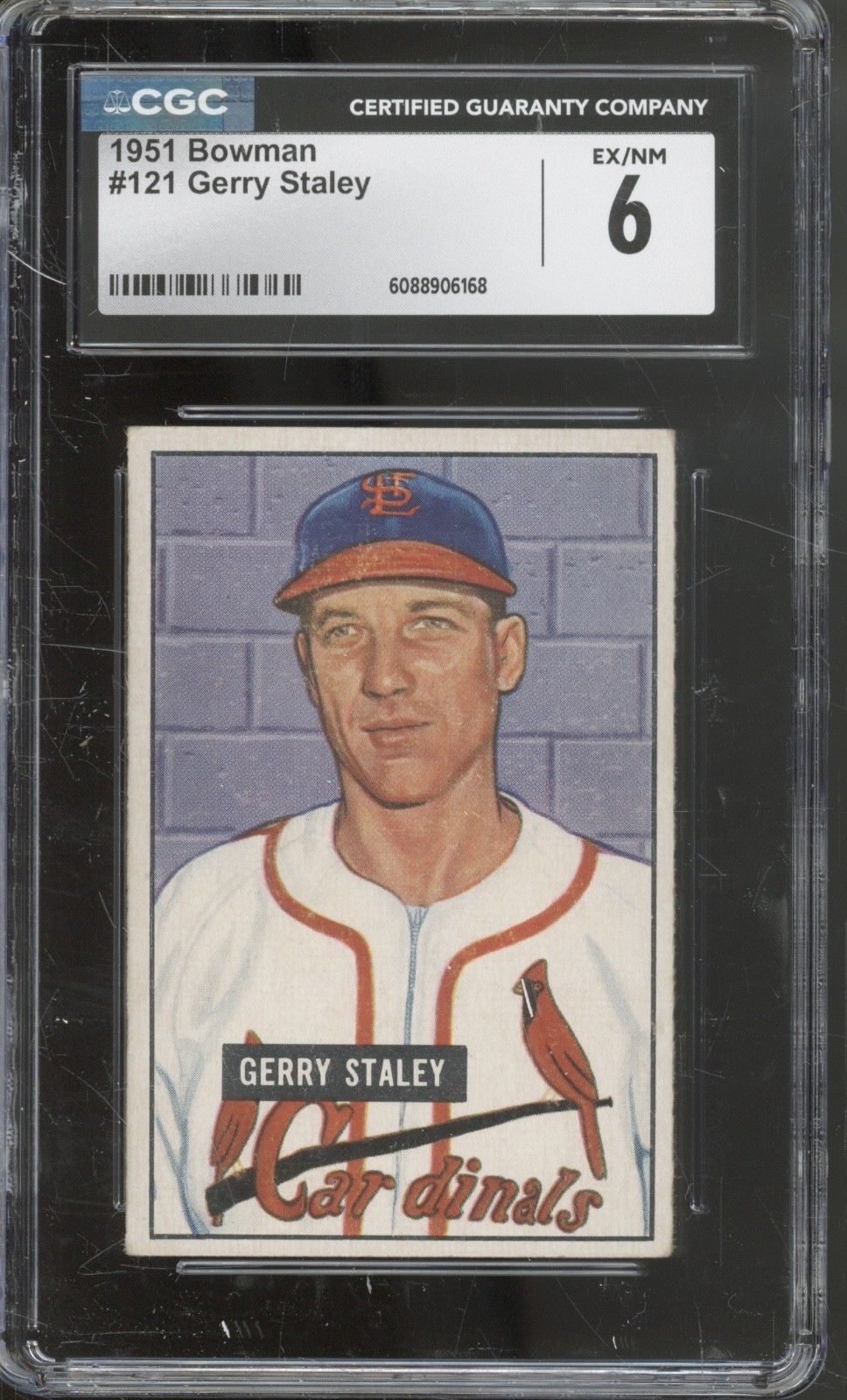 1951 Bowman Baseball Set-Break #121 Gerry Staley RC Rookie EX-NM CGC 6