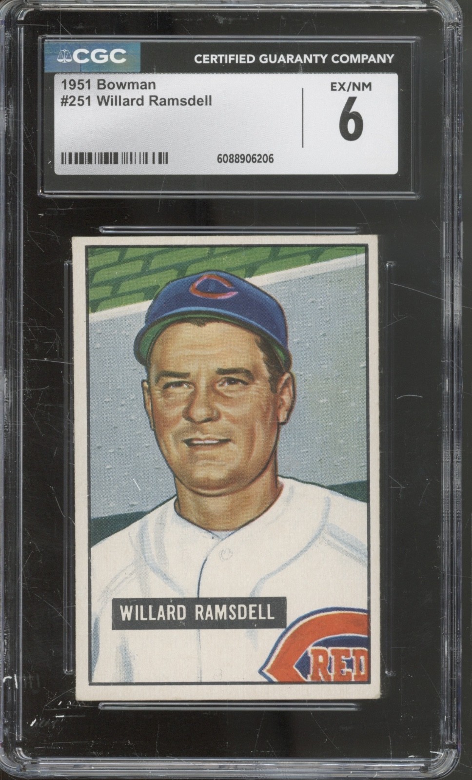 1951 Bowman Baseball Set-Break #251 Willard Ramsdell EX-NM CGC 6