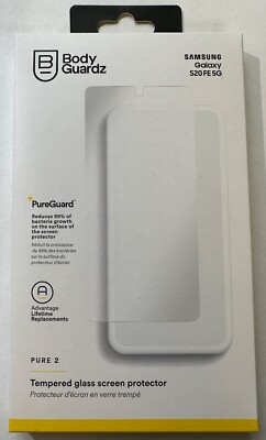 BodyGuardz Pure2 Tempered Glass Screen Protector for Samsung Galaxy S20 FE 5G