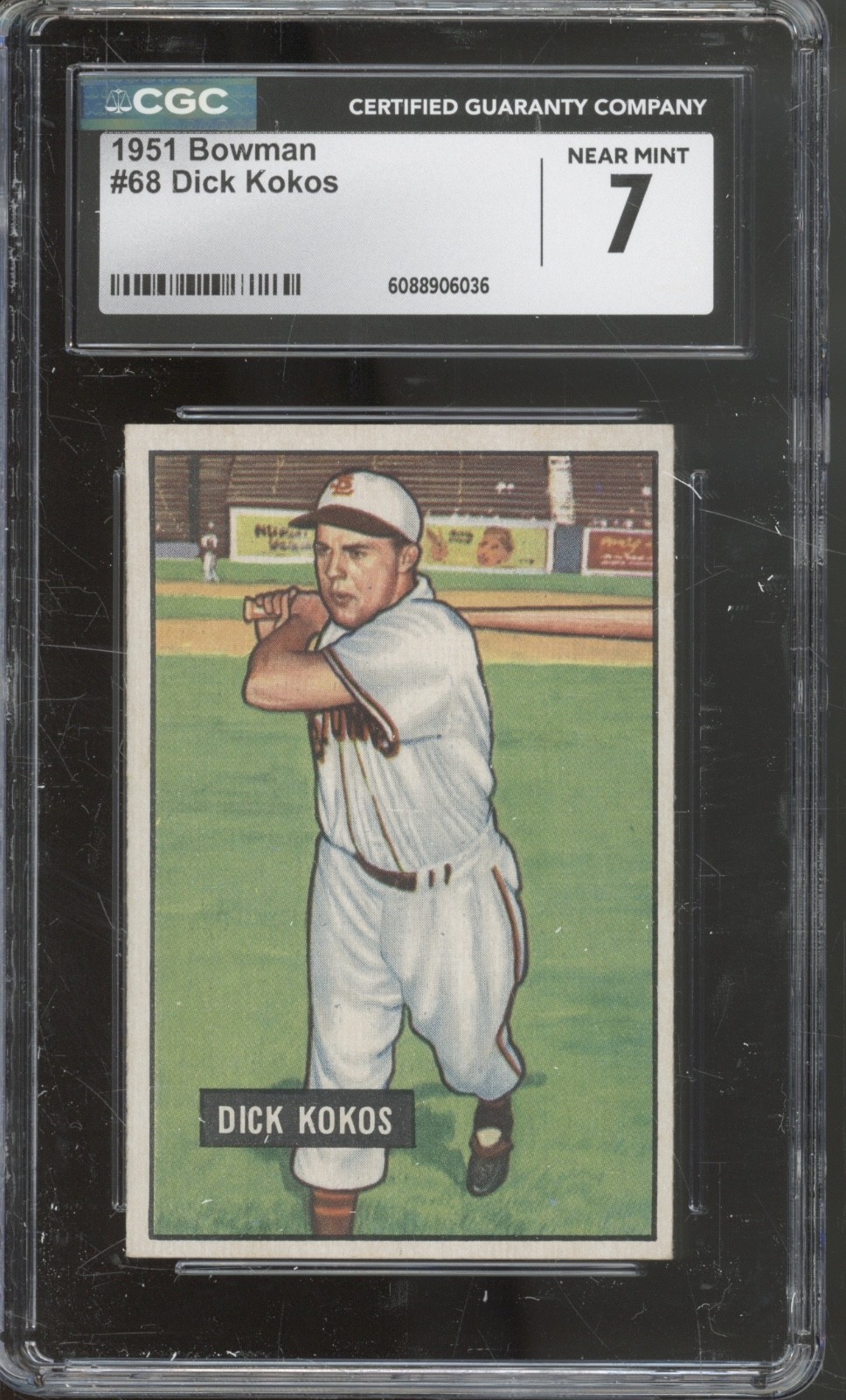 1951 Bowman Baseball Set-Break #68 Dick Kokos NM CGC 7
