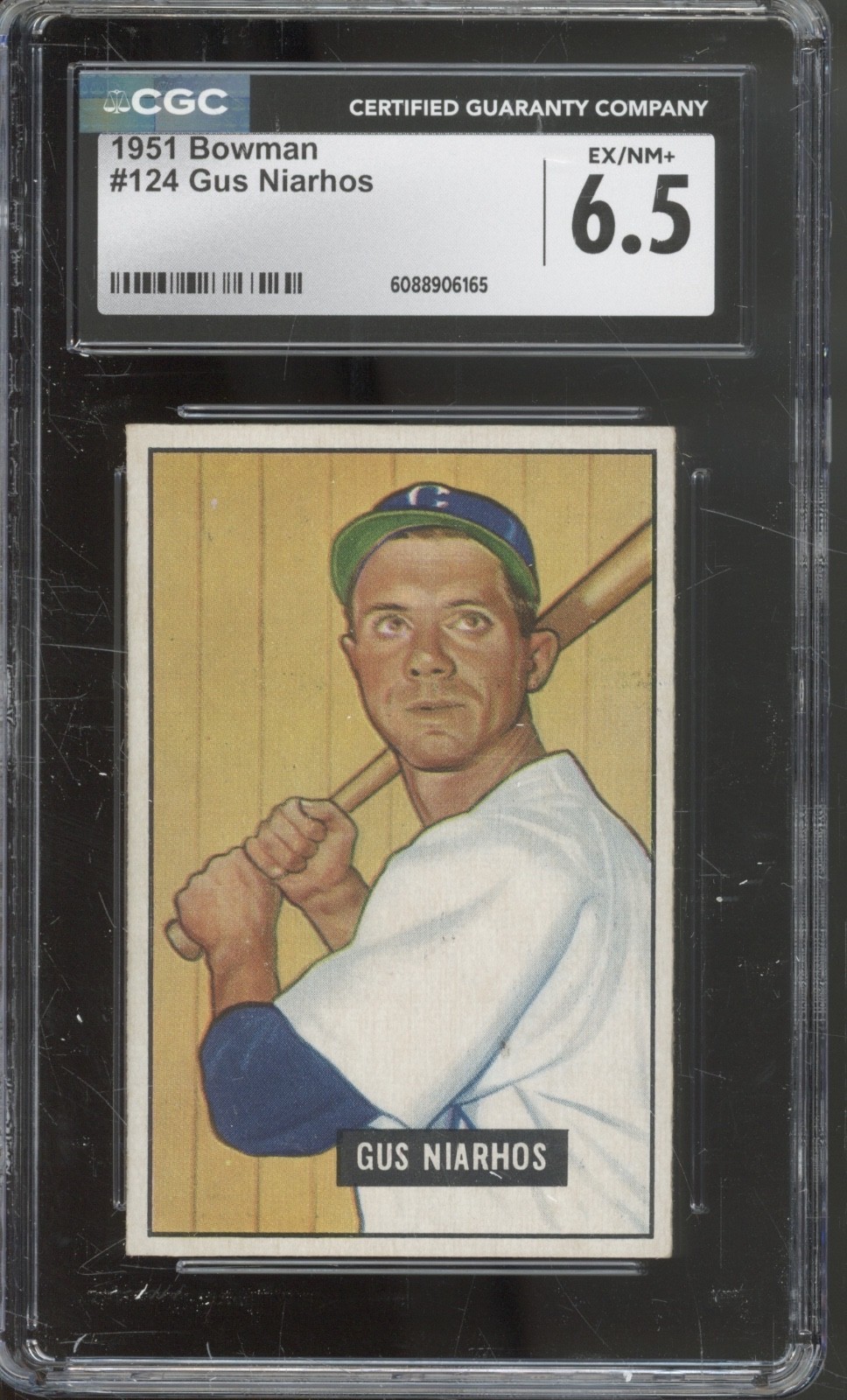 1951 Bowman Baseball Set-Break #124 Gus Niarhos EX-NM+ CGC 6.5