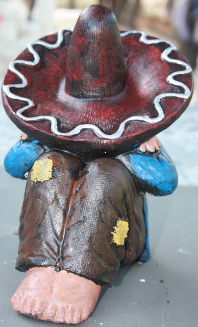Sleeping Mexican, Concrete Garden Statue, Ornament. | Pots & Garden