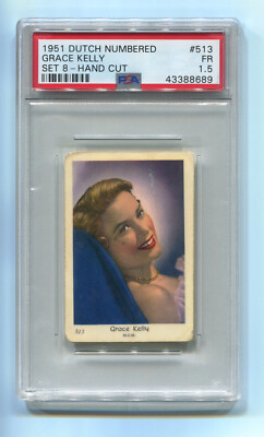 1951 Dutch Numbered Set 8 513 Grace Kelly PSA 1.5 Rookie 1st Film Highest Pop 1