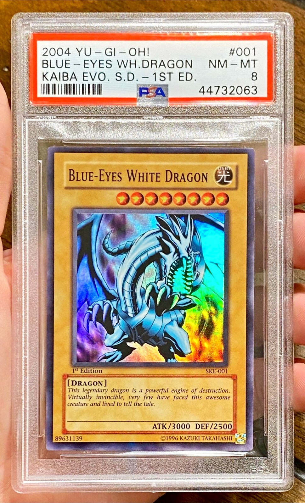 遊戯王 BLUE-EYES WHITE DRGN レリ #JP001 PSA9 Yu-Gi-Oh 2000 Blue-Eyes White Dragon LB-01 PSA 9 Japanese