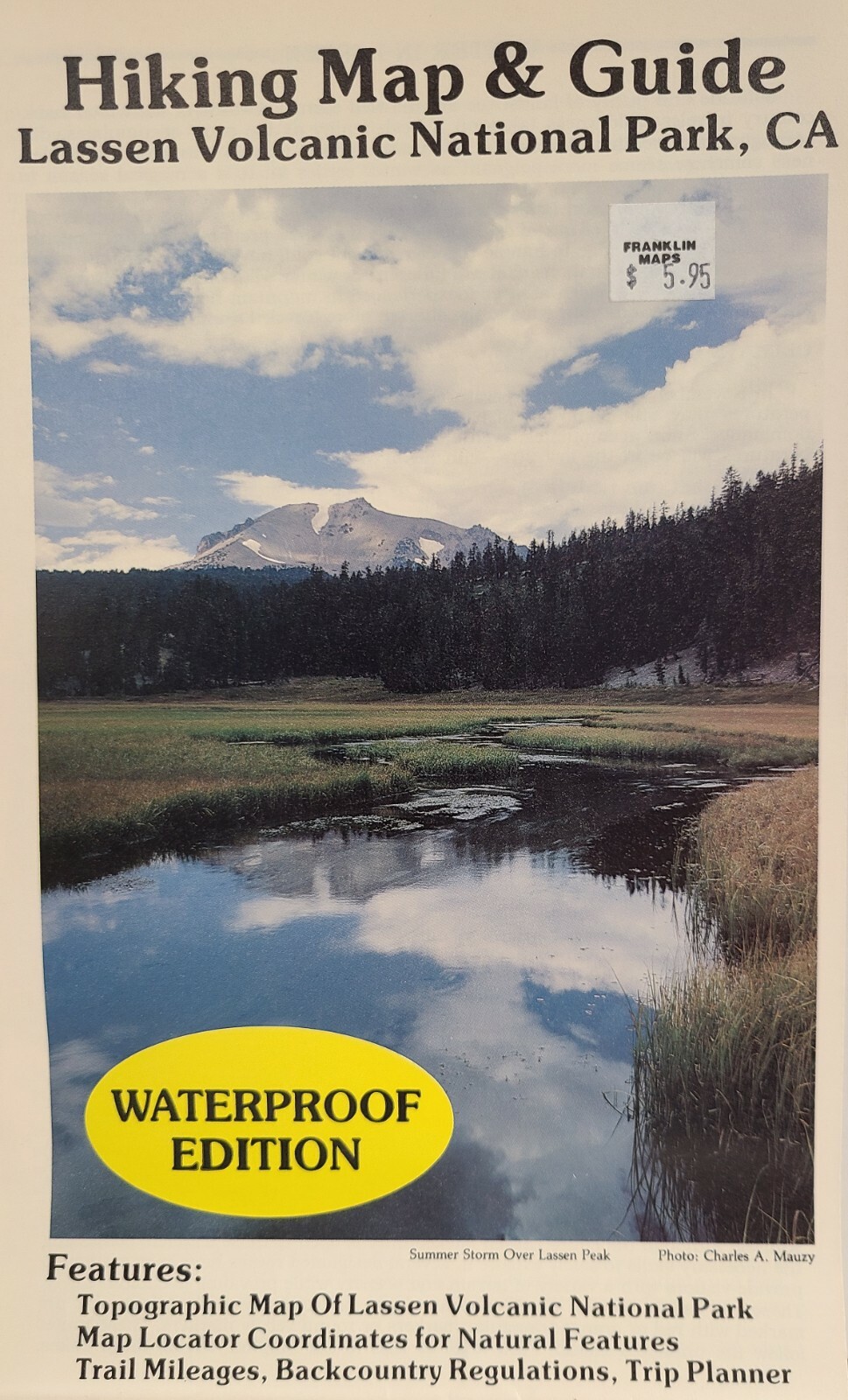 Lassen Volcanic National Park, CA - Hiking Map &amp; Guide by 