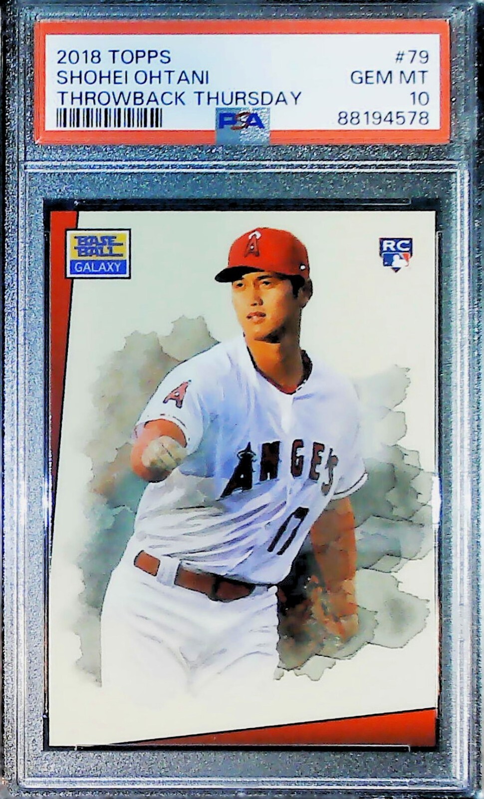 67107589 2018 Topps Throwback Thursday Shohei Ohtani #107 RC PSA