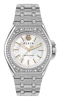 Pre-owned Philipp Plein Silver Womens Analogue Watch Plein Extreme Pwjaa1123