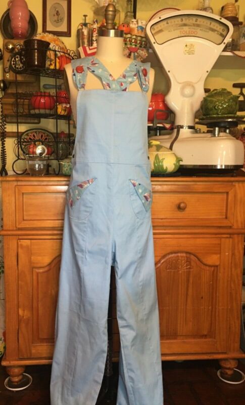 1920s 1930s Pre-Depression Style Garden Overalls 32/34 Bust