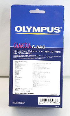 *New* Genuine Olympus Camera AC Adapter C-8AC  Camedia C-8AC *SHIPS FREE*