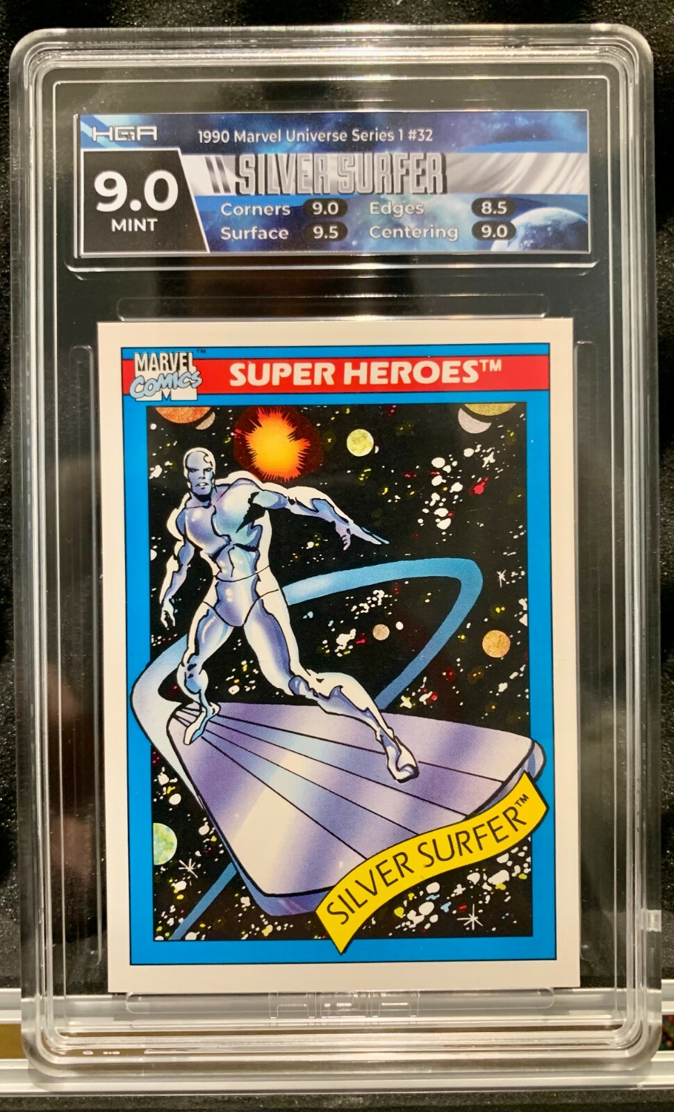 1990 Impel Marvel Universe Series 1 Silver Surfer #32 HGA 9