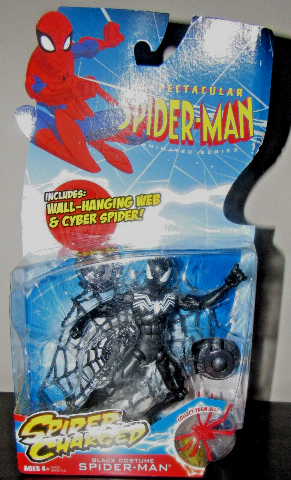 Spectacular Spider-Man テクスチャーfoil BLACK Spectacular Spider-Man-The Black Suit, Marvel Spider-Man