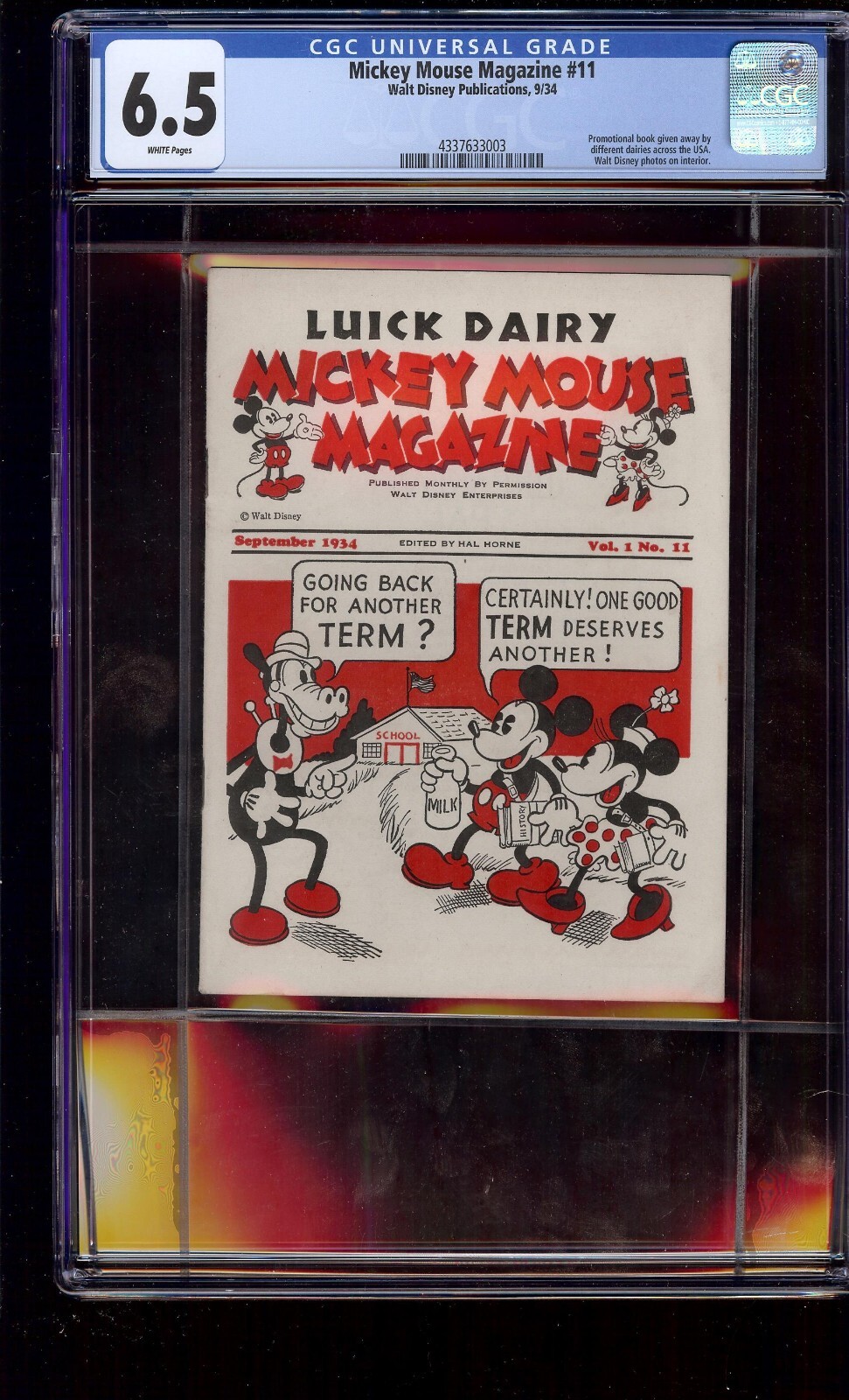 Mickey Mouse Magazine # 11 v2 CGC 6.5 White (Walt Disney