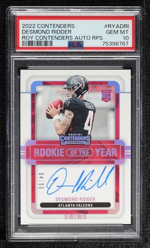 2022 Panini Contenders Desmond Ridder #RYA-DRI