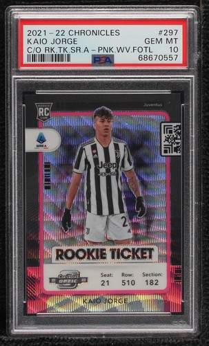 TOOPS CHROME  RC KAIO JORGE 5枚限定！ 2021-22 Topps Chrome UCL Kaio Jorge RC Gold Lava Auto