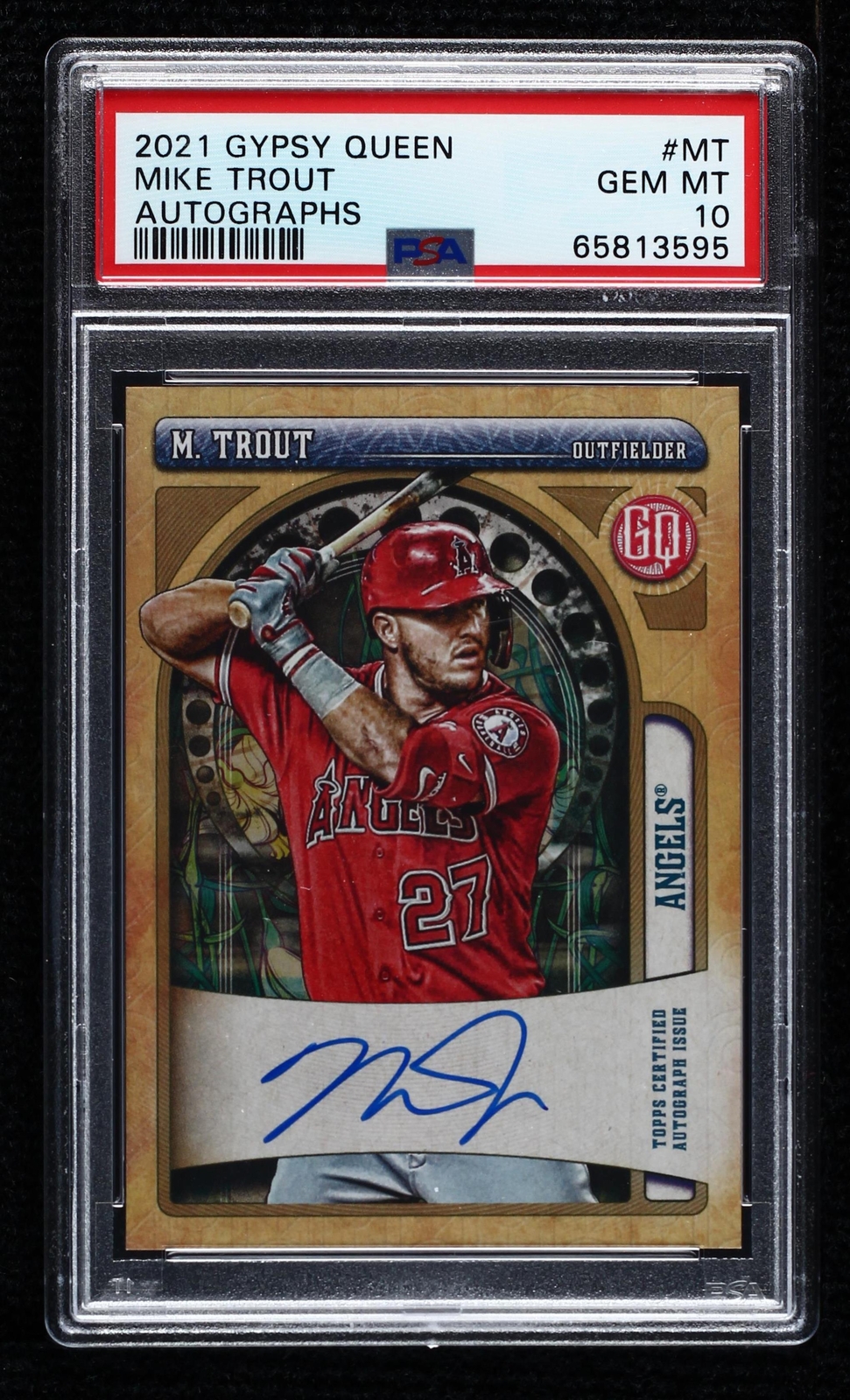 2021 Topps Gypsy Queen - Gypsy Queen Autographs #GQA-MT Mike Trout (AU ...