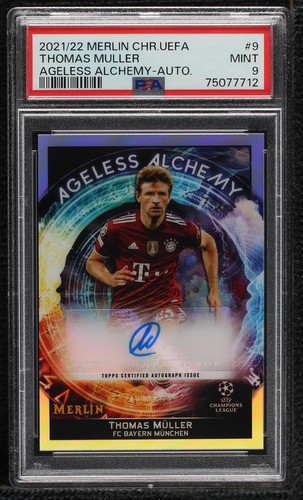 2021-22 Topps Merlin Collection Chrome UCL Thomas Müller #AA-9