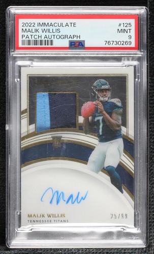 2022 Panini Immaculate Collection Malik Willis #125