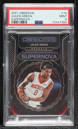 Graded 2021-22 Panini Donruss Jalen Green #209 Rookie RC