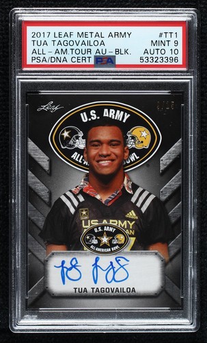 2017 Leaf Metal U.S. Army All-American Bowl Tua Tagovailoa #ATA-TT1