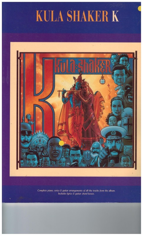 Kula Shaker K Songbook Partitions Chant /Piano Guitare Accords Editions Hit & Ru