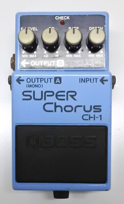 BOSS CH-1 SUPER Chorus Guitar Effects Pedal 1990 #202 Analog Circuit DHL or EMS