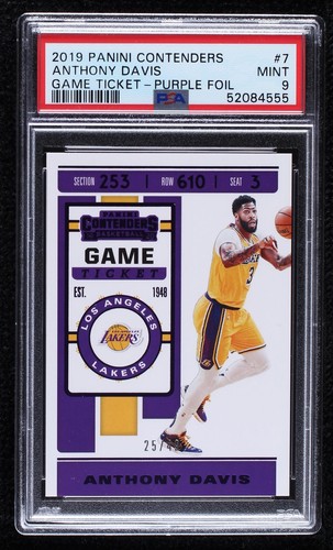 Anthony Davis 2019 Panini Contenders Basketball Card #7 PSA