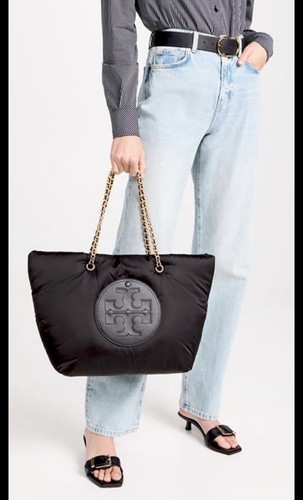 即発★TORY BURCH★Ella Puffy Chain Tote 152450-001 NWT Tory Burch 152450 Ella Puffy Chain Tote Shoulder Bag