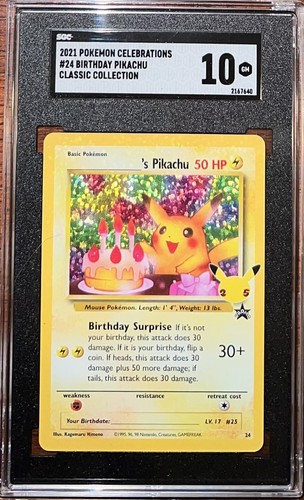 2021バースデーピカチュウ ホロ PSA 10 最高評価GEM MINT10 PSA 10 2021 Birthday Pikachu 25th Anniversary PROMO Pokemon