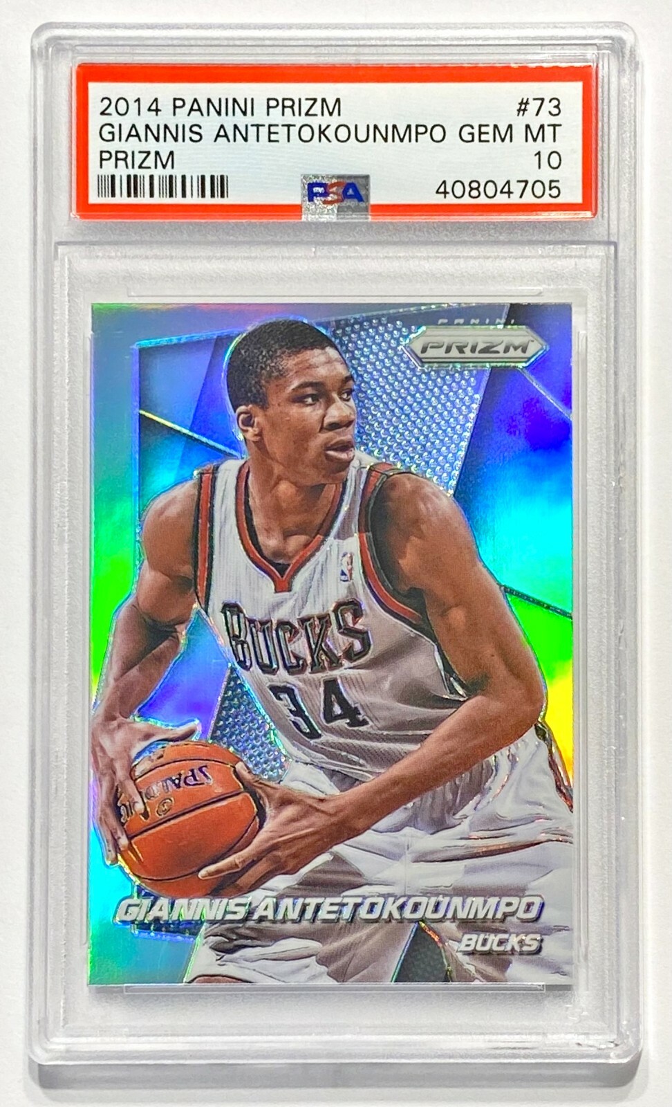 2014-15 Panini Prizm GIANNIS ANTETOKOUNMPO #73 Silver Prizm