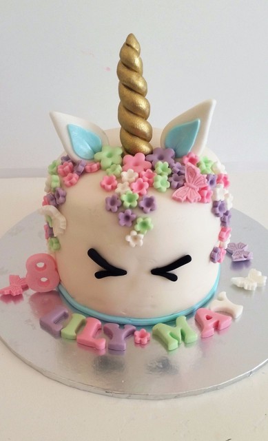 fails cake 5 wedding Name Ears Edible 80 Unicorn Age Horn Flowers Eyes Cake
