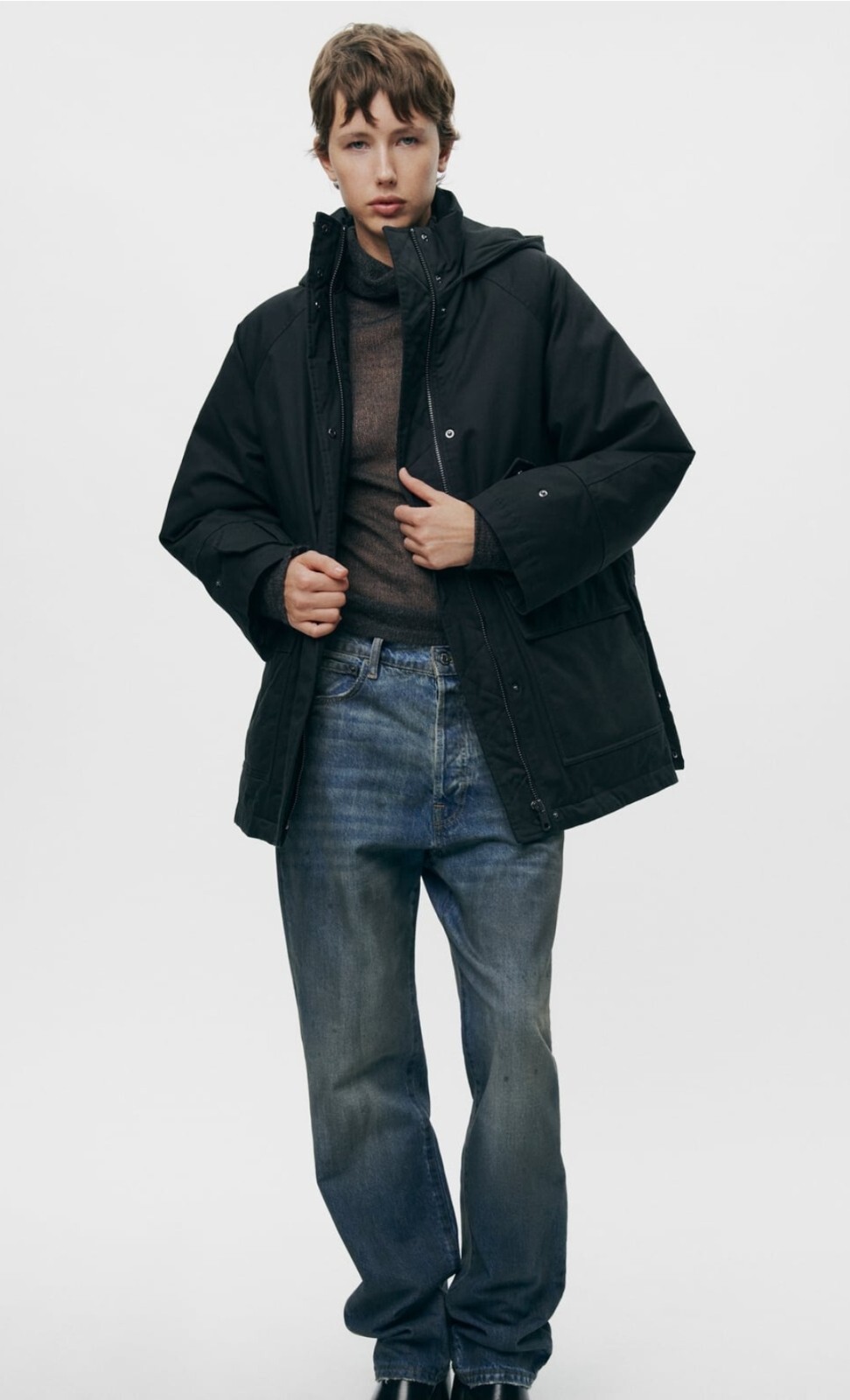 ZARA アウター ZARA FAUX LEATHER WIND-PROTECTION ANORAK 💌 🏷️7990/- Sizes