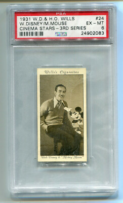 1931 Wills Cinema Stars 24 Walt Disney Mickey Mouse RC