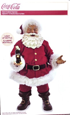 11'' Coca-Cola Santa Claus with Light Up Bottle by Kurt Adler 2019 NEW