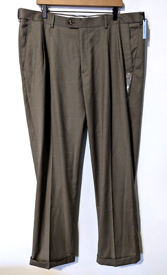 NEW Croft & Barrow Men's True Comfort Dress Pant Sz 42x32 Classic Fit Pleated