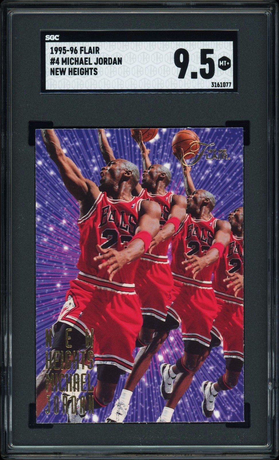 Michael Jordan 1995-96 Flair #4 New Heights SP Insert SGC