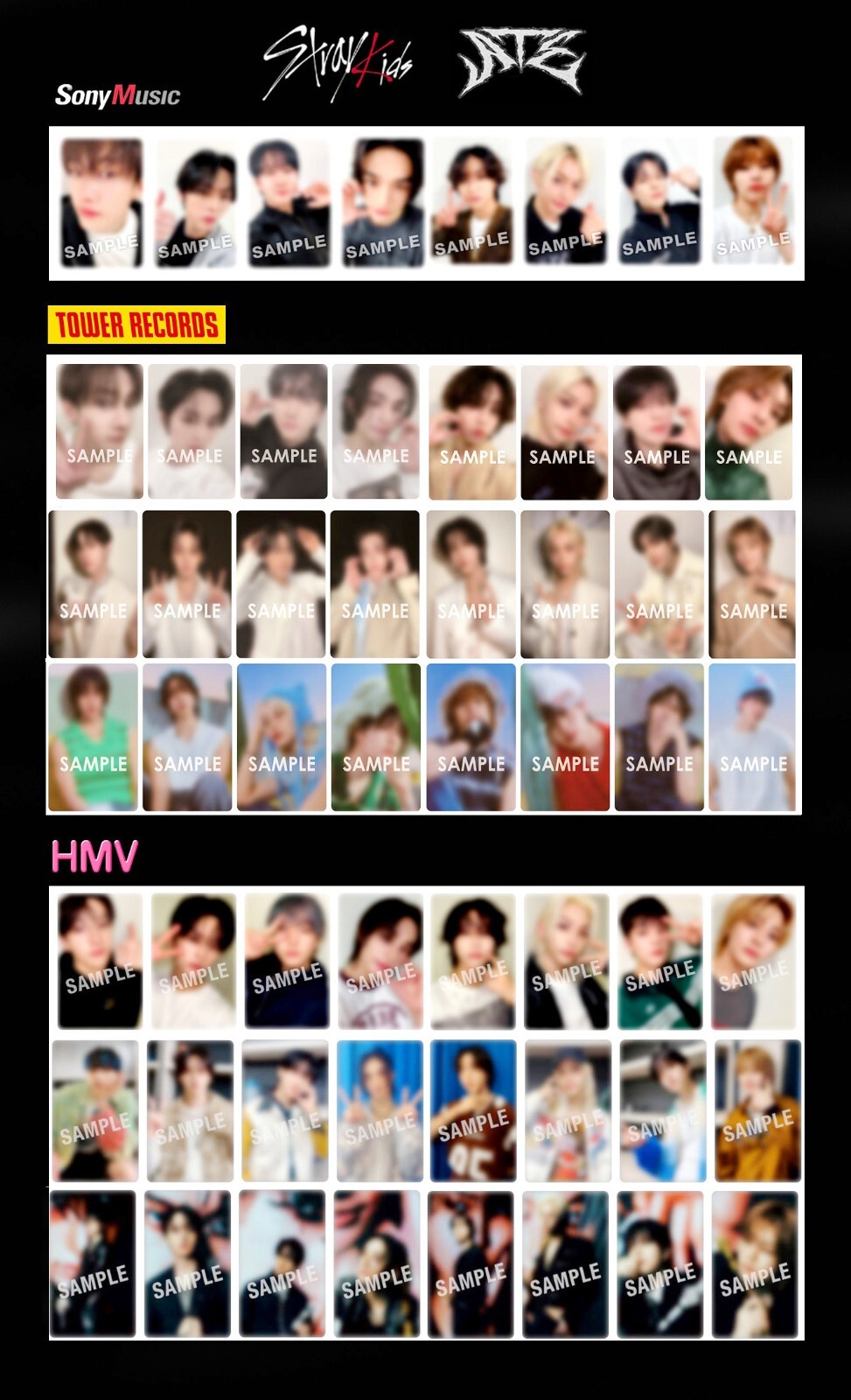 Stray kids ATE HMV 店舗特典 トレカ 8枚セット スキズ 3