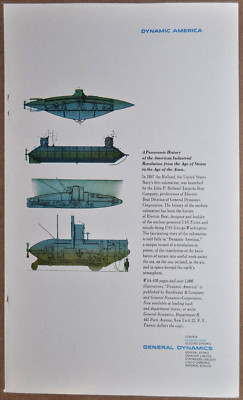 1960 GENERAL DYNAMICS advertisement, Erik Nitsche art, early submarines